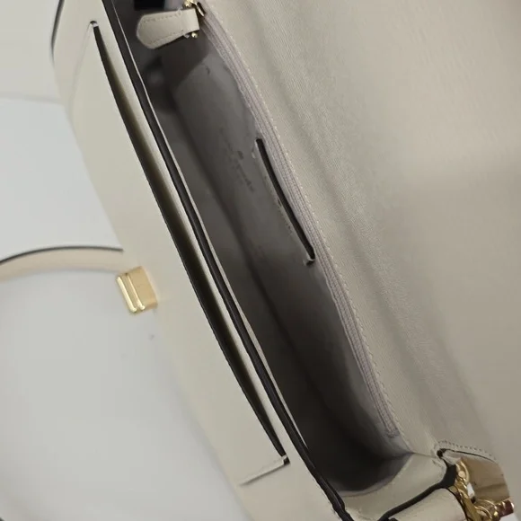 NEW Kate Spade Phoebe Embroidered Straw Flap Crossbody Shoulder Bag, Meringue - Picture 9 of 12